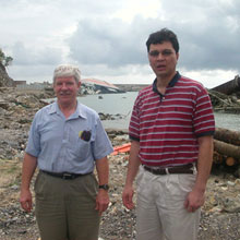 With Iskandar Bakri, 100 Days after the Tsunami Aceh, Indonesia